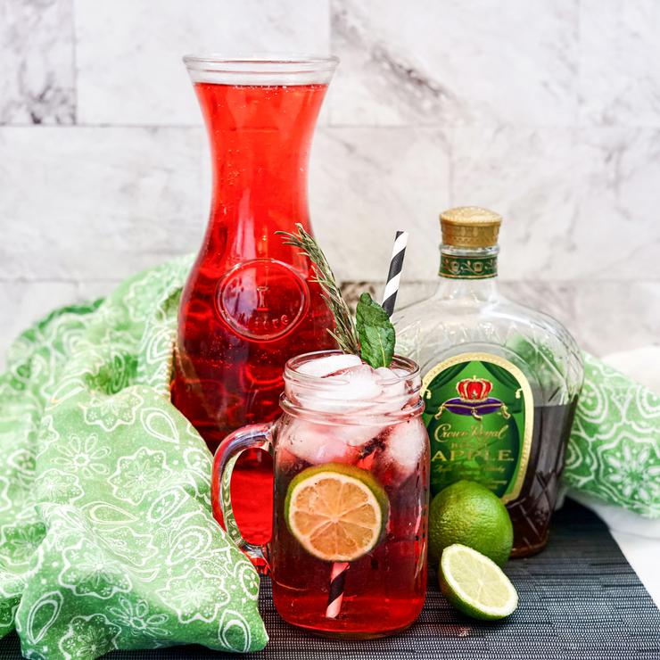 Alcohol Drinks Boozy Cranberry Ginger Ale Punch