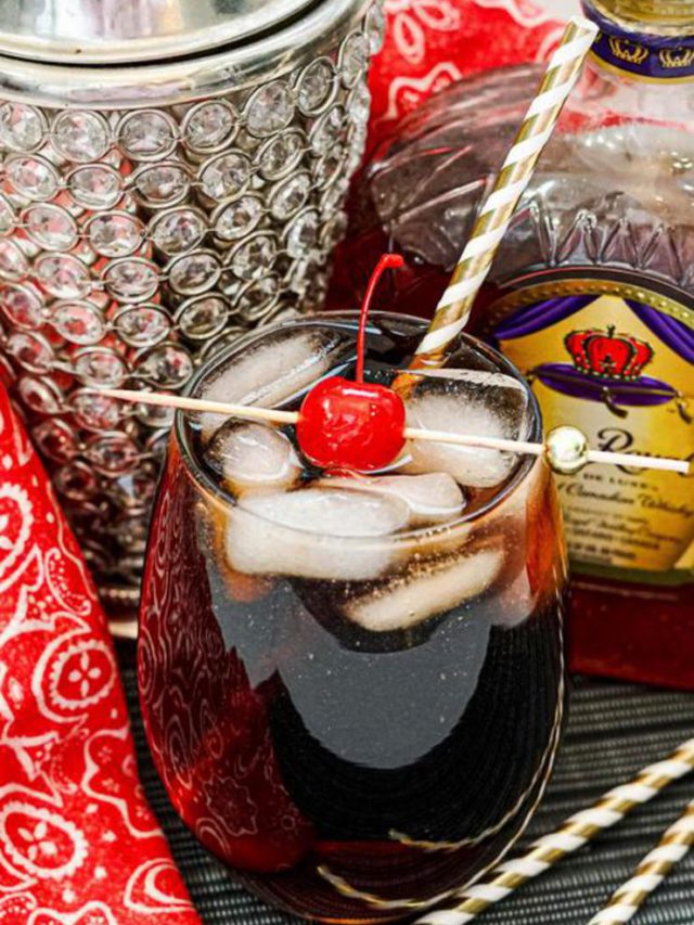 Whiskey Cherry Coke Smash Cocktail Recipe Story 5512