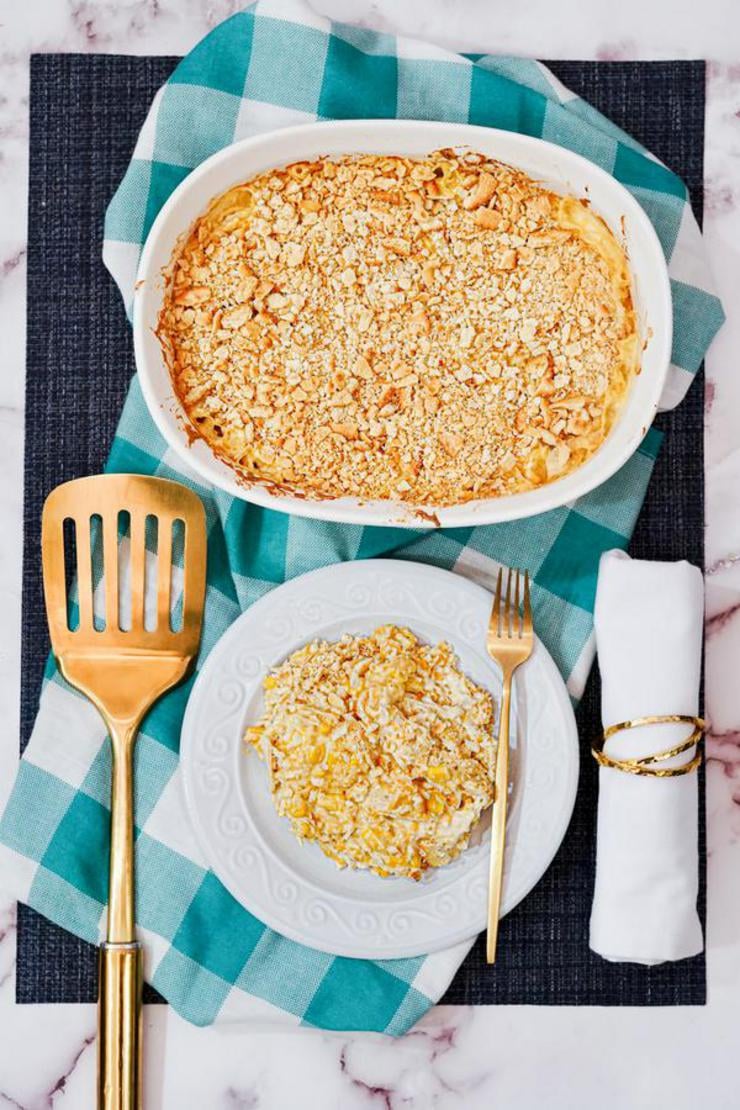 Easy Ritz Cracker Chicken Casserole – Best Recipe – Dinner – Lunch – Party Food – Quick – Simple