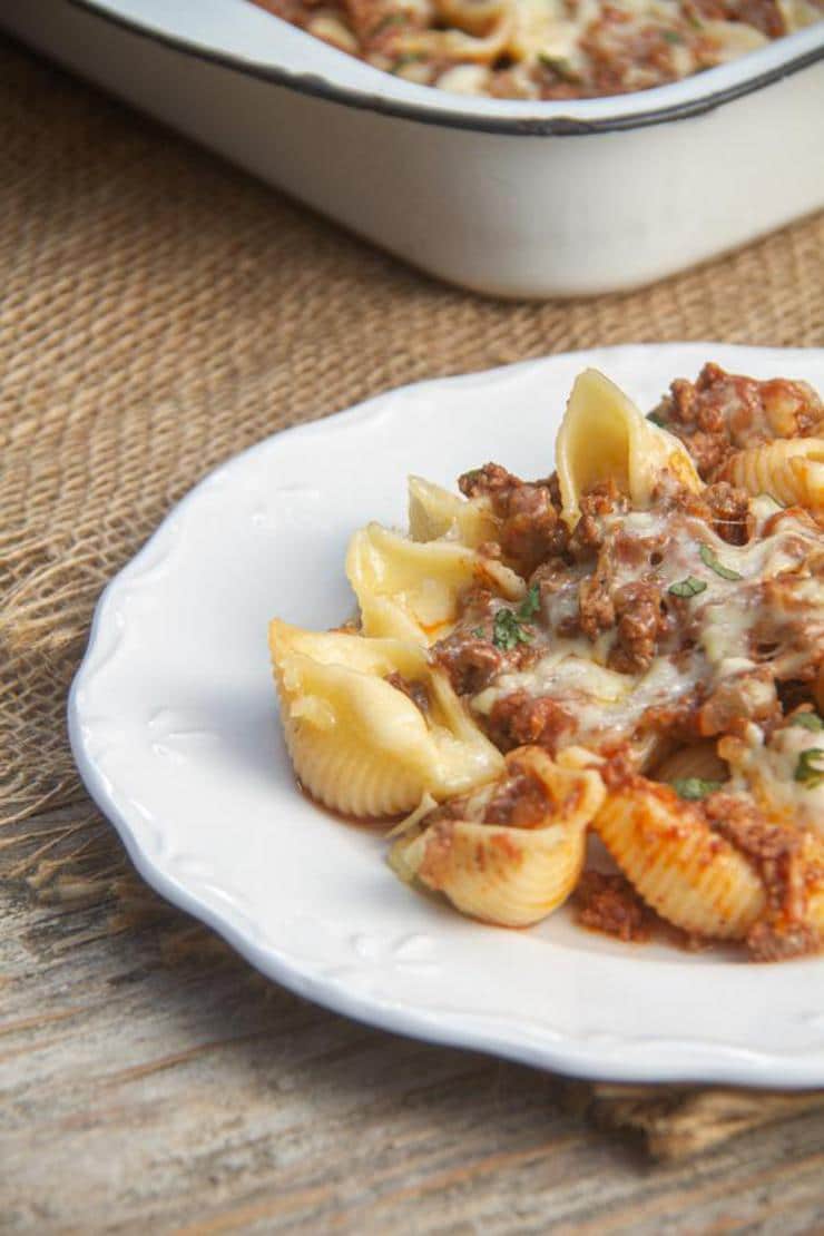 Stuffed Shells With Meat And Cheese