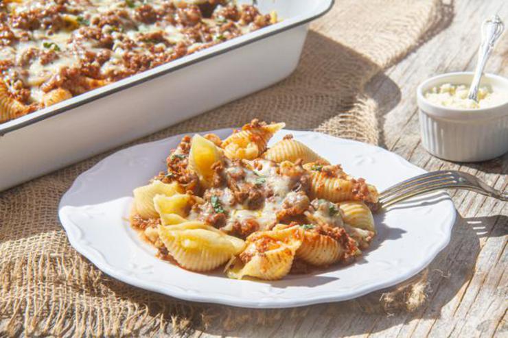 Stuffed Shells With Meat And Cheese