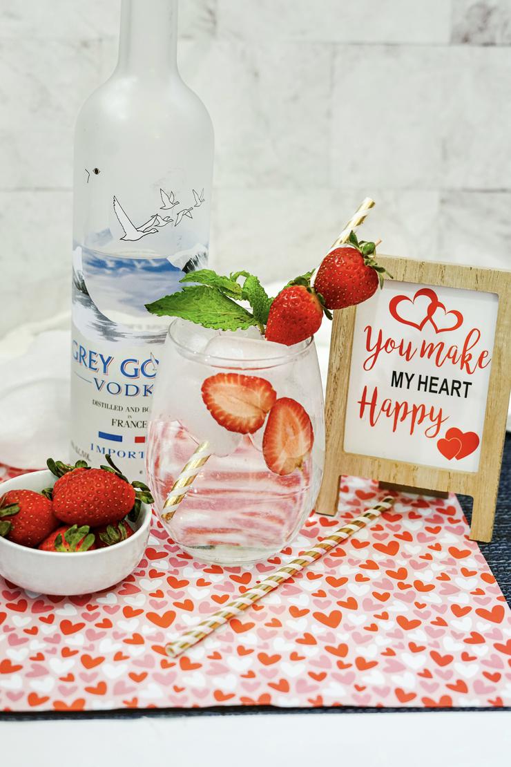 Valentines Strawberry Hard Seltzer