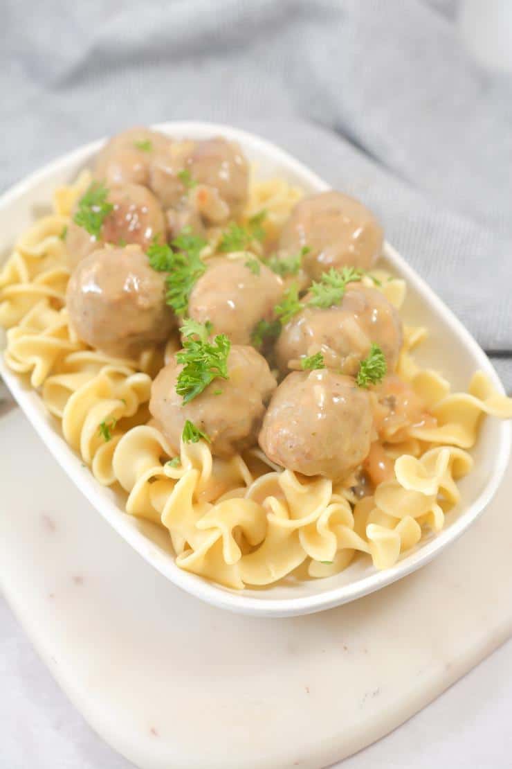 5 Ingredient Meatball Stroganoff - Easy Budget Meal Recipe - Dinner - Lunch - Party Food