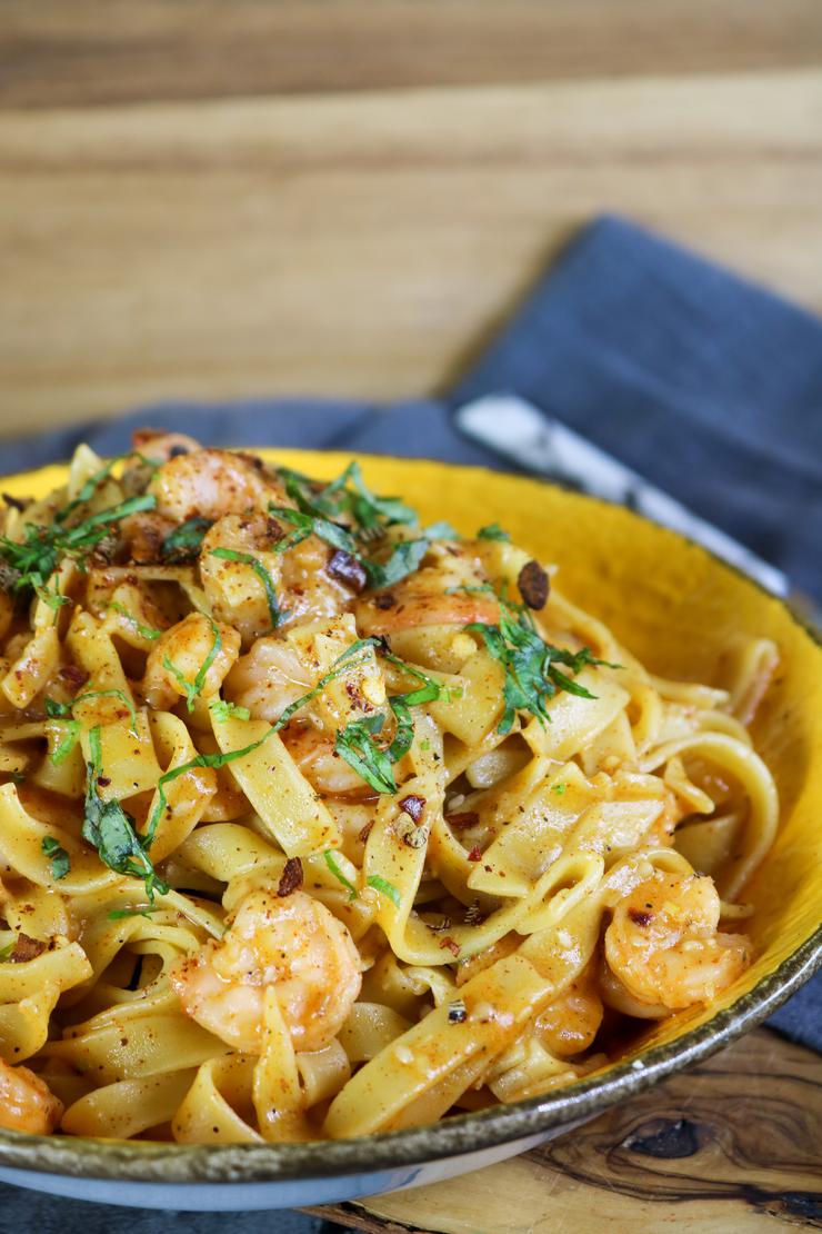 Easy Gluten Free Shrimp Teriyaki Pasta – Best Homemade GF Recipe – Dinner – Lunch - Party Food
