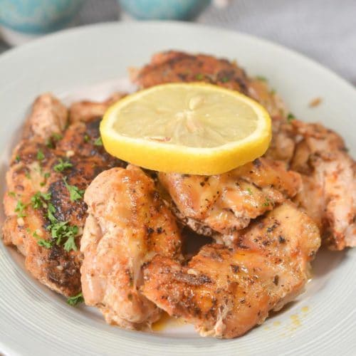 BEST Keto Crockpot Garlic Lemon Chicken Thighs – Low Carb Keto Chicken Recipe – Easy Ketogenic Diet Idea