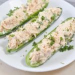 BEST Keto Stuffed Chicken Salad Cucumber Boats – Low Carb Keto Dip Recipe – Easy Ketogenic Diet Idea