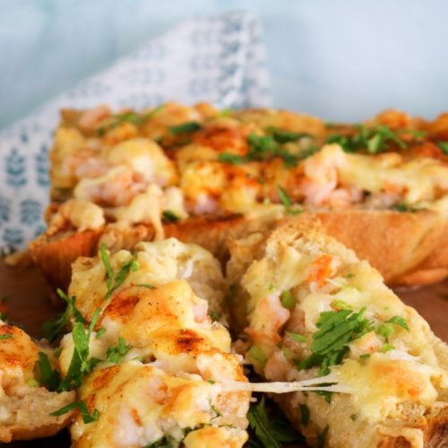 Easy Baked Shrimp Toast – Best Homemade Recipe – Appetizers – Side Dish – Party Food – Quick – Simple