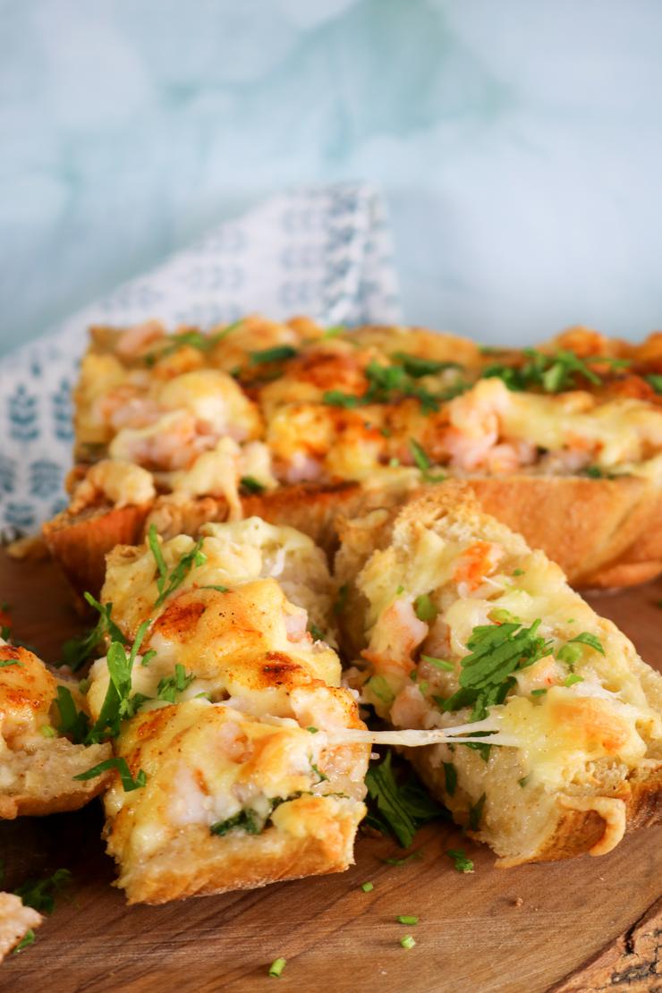 Easy Baked Shrimp Toast – Best Homemade Recipe – Appetizers – Side Dish – Party Food – Quick – Simple