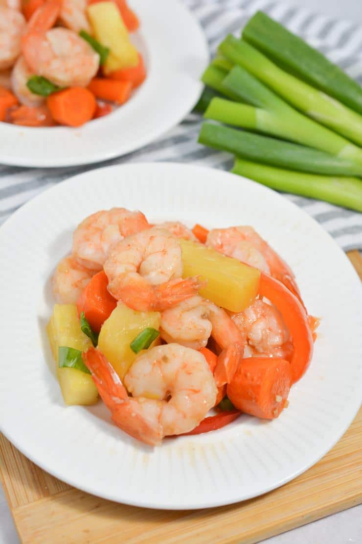 Shrimp And Pineapple Sheet Pan Teriyaki Stir Fry - Easy Seafood Meal Recipe - Dinner - Lunch - Party Food