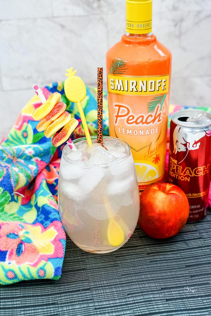 Spiked Peach Red Bull