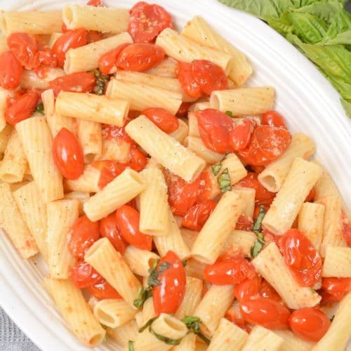 Slow Roasted Tomato And Basil Pasta - Easy Budget Meal Recipe - Dinner - Lunch - Party Food