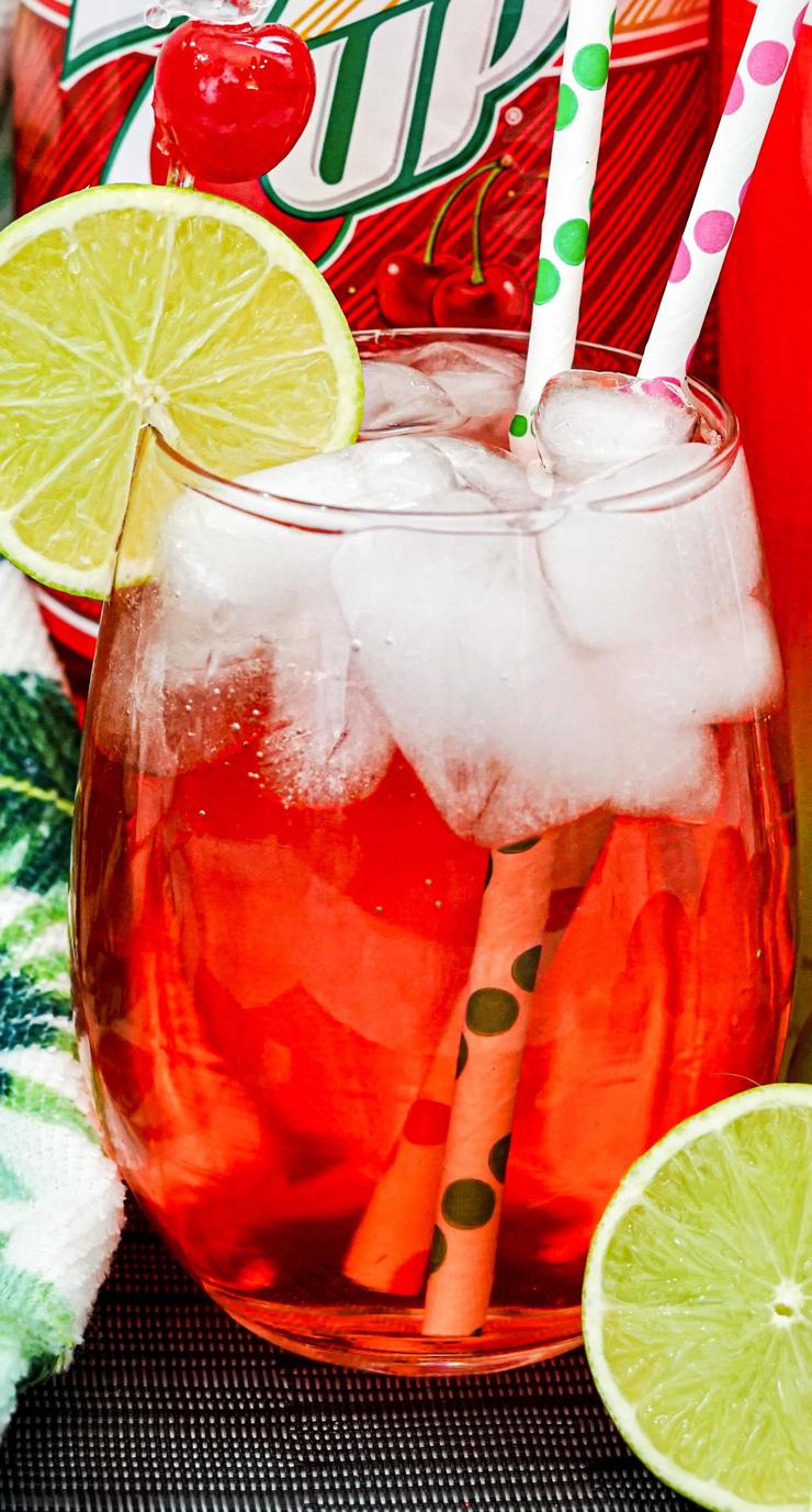 Alcoholic Drinks – BEST Spiked Cherry 7Up Cocktail Recipe – Easy and Simple Vodka Mixed Drink