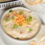 Crockpot Cheese Potato Soup - Easy Slow Cooker Meal Recipe - Dinner - Lunch