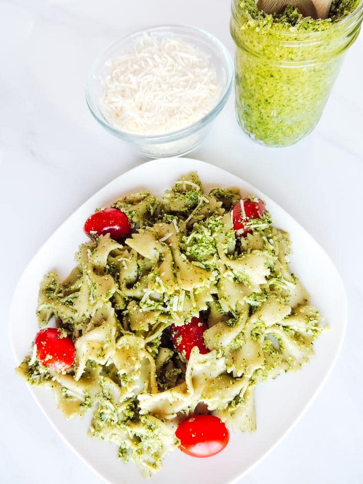 Easy Pasta Salad – Best Homemade Pesto Pasta Salad Recipe – {Easy} Lunch – Dinner – Side Dishes