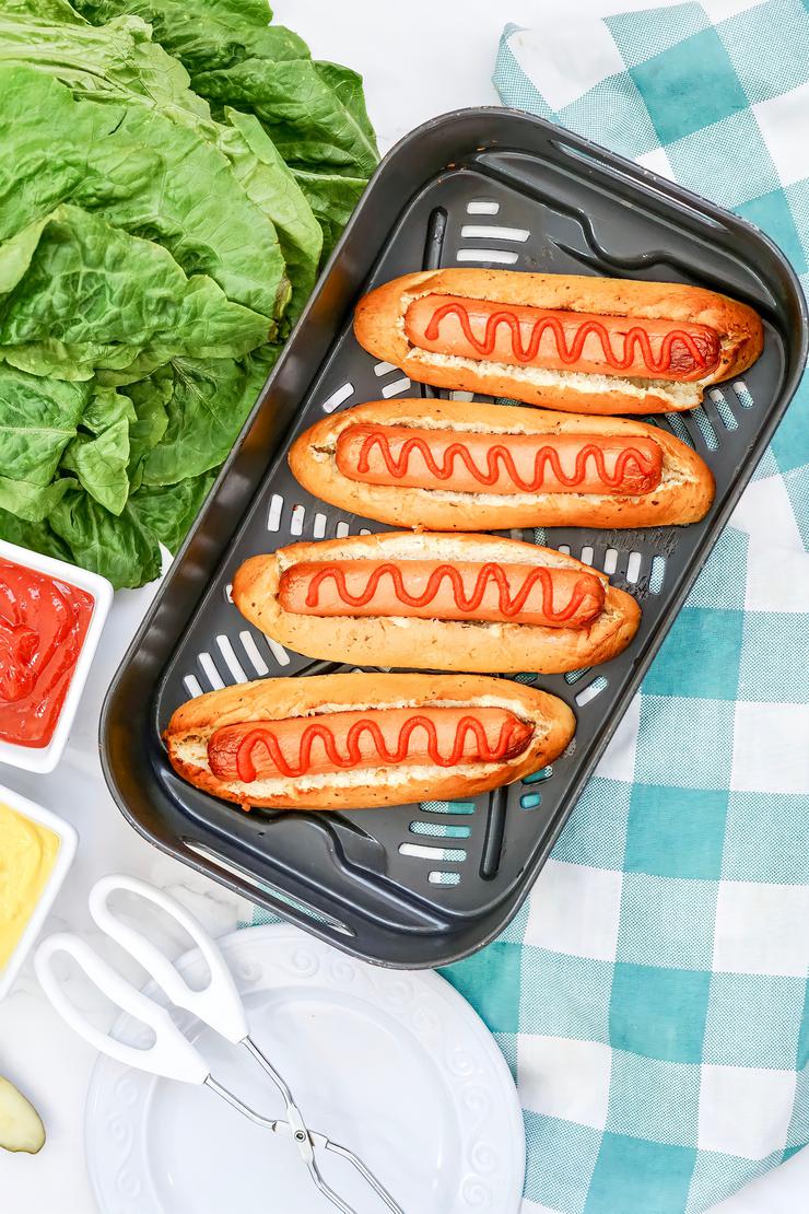 Air Fryer Tik Tok Breadstick Hot Dogs Recipe – Best – Tik Tok Hack - Dinner - Appetizers - Lunch – How To Make