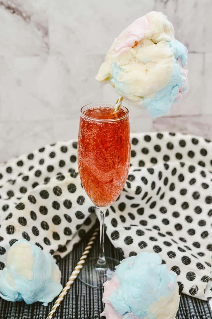 Alcoholic Drinks – BEST Cotton Candy Kir Royale Cocktail Recipe – Easy and Simple Mixed Drink