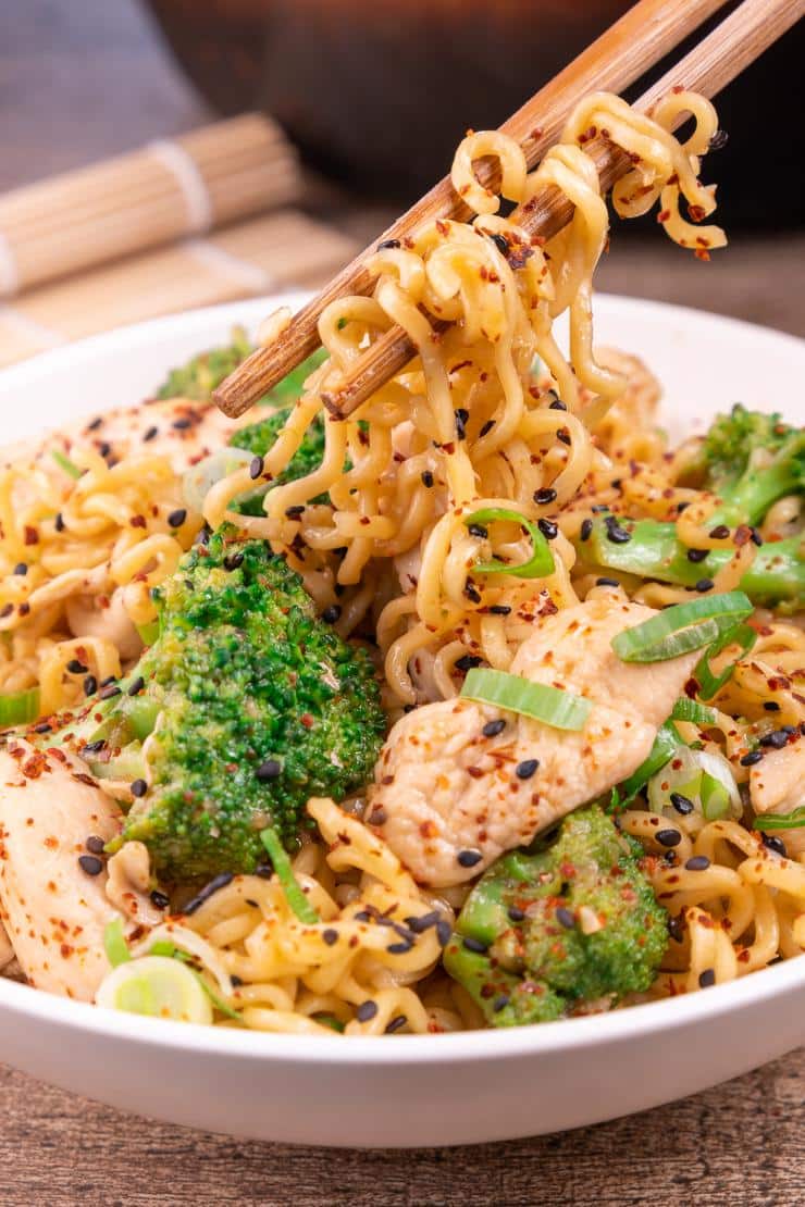 Ramen Noodle Chicken And Broccoli Stir Fry