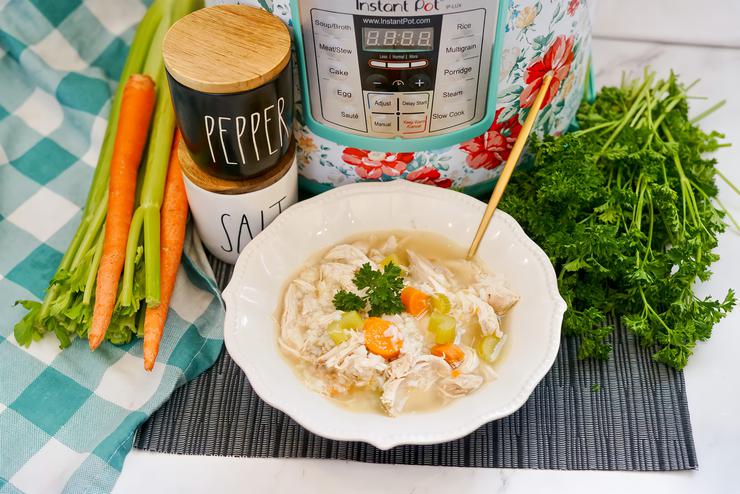 Instant Pot Rotisserie Chicken And Rice Soup