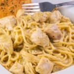 One Pot Creamy Pesto Chicken Pasta - Easy Meal Recipe - Dinner - Lunch - Party Food